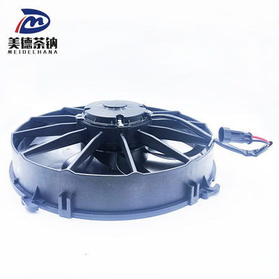 Potente soluzione di raffreddamento di plastica nera 12V e 24V condensatore ventilatore per autobus condizionatore d'aria